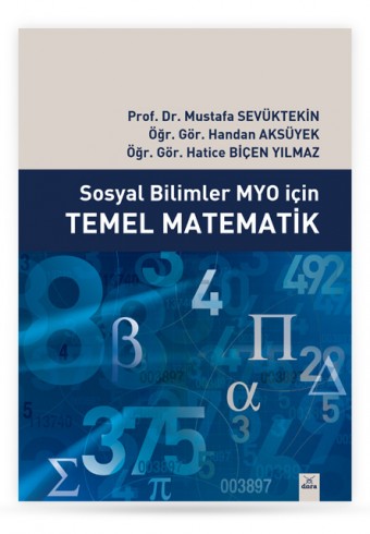 sosyal-bilimler-myo-icin-temel-matematik - Dora Yayıncılık