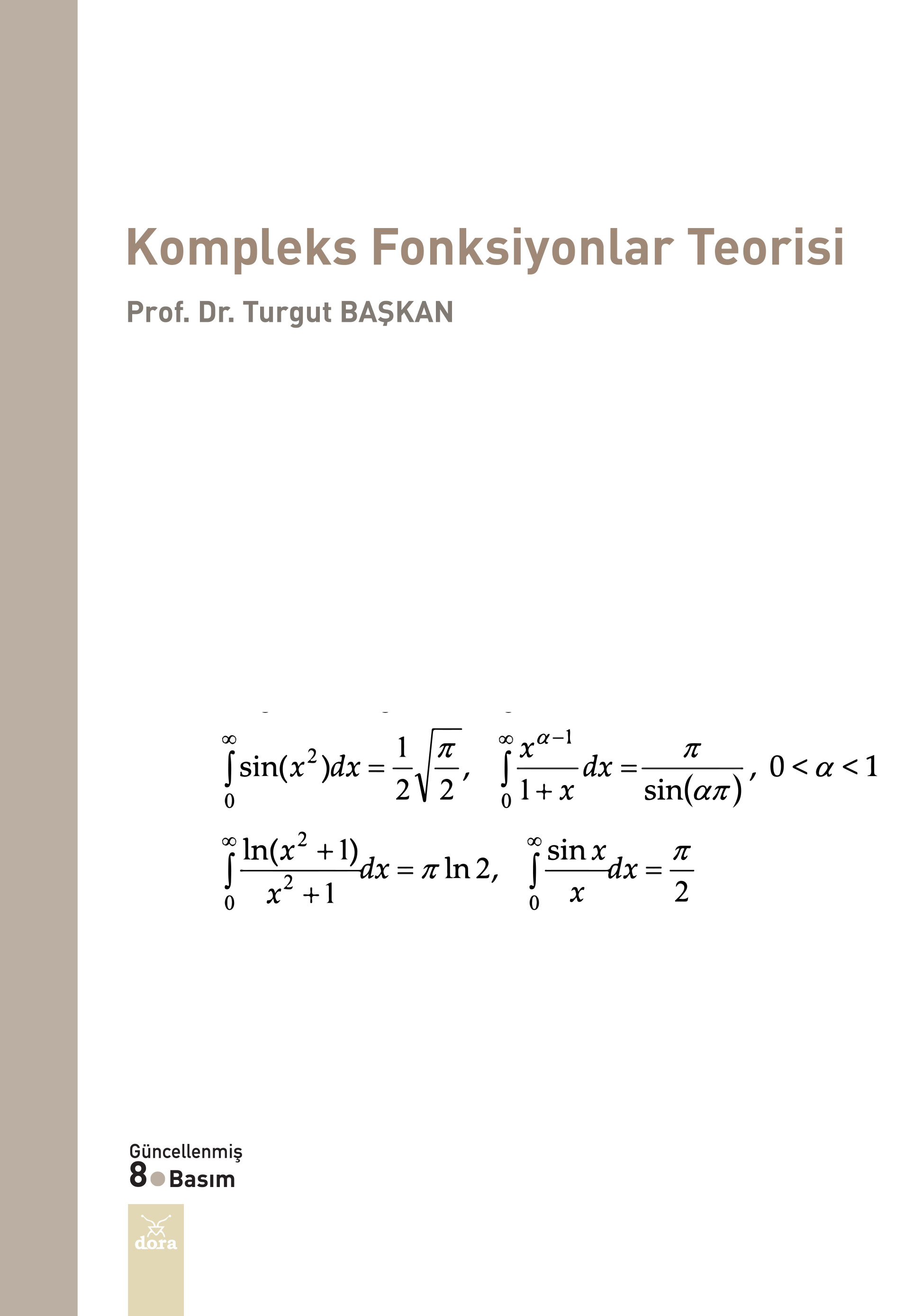 Kompleks Fonksiyonlar Teorisi | 133 | Dora Yayıncılık